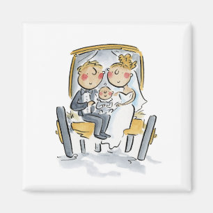 Das Pferd von hinten aufzäumen Magnet