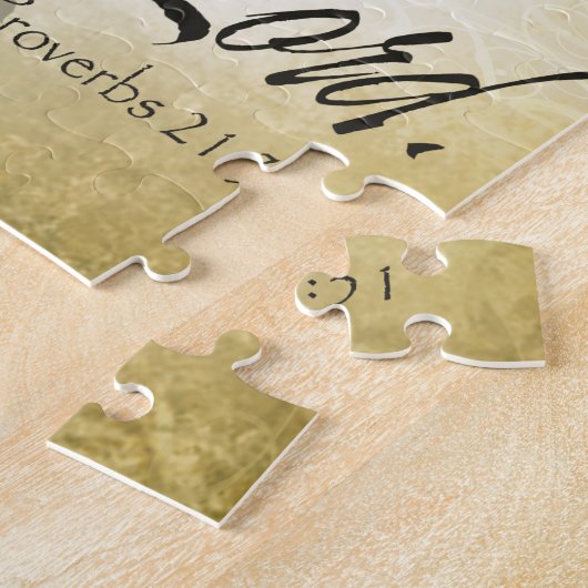 Das Pferd wird bereite Sprichwort-21:31 Schrift Puzzle (Seite)