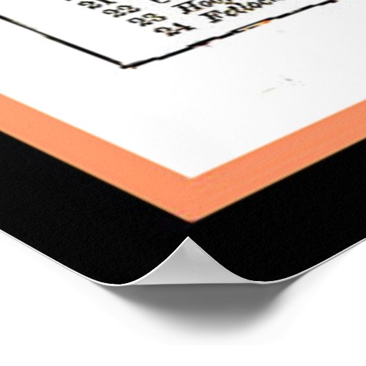 Das Pferdediagramm Poster (Ecke)