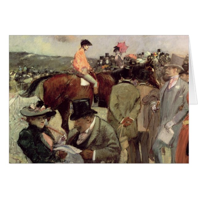 Das Pferderennen, c.1890 (Vorderseite (Horizontal))