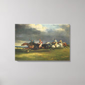 Das Pferderennen der Epsom Derby im Jahr 1821 Leinwanddruck (Vorderseite)