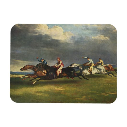 Das Pferderennen der Epsom Derby im Jahr 1821 Magnet (Horizontal)