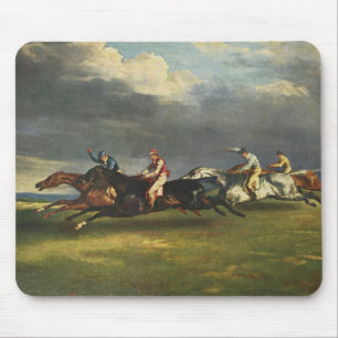 Das Pferderennen der Epsom Derby im Jahr 1821 Mousepad