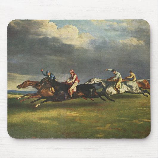 Das Pferderennen der Epsom Derby im Jahr 1821 Mousepad (Vorne)