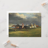 Das Pferderennen der Epsom Derby Karte (Vorderseite/Rückseite Beispiel)