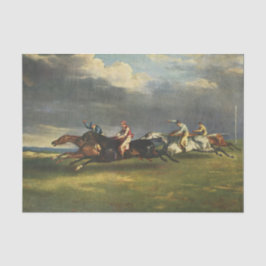Das Pferderennen der Epsom Derby Seidenpapier