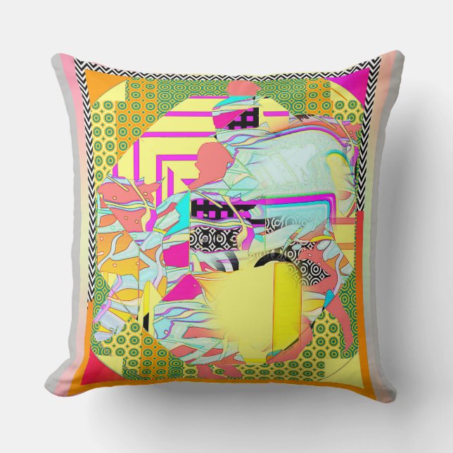 Das Pferderennen ist groß Kissen (Vorderseite)