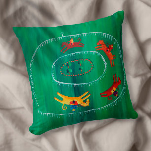 Das Pferderennen Moderne Kunst Akryllische Malerei Kissen