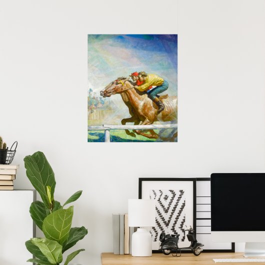 Das Pferderennen von Newell Convers Wyeth Poster (Heimbüro)
