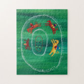 Das Pferderennen zeitgenössische Kunst-Akrylenmale Puzzle (Vertikal)