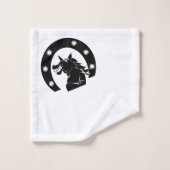 Das Pferdeschlitten bringt dich zum Lächeln Badhandtuch Set (Waschlappen)