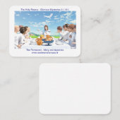 Das Pfingster (Maria mit den Aposteln) Heilig Platzkarte (Vorne/Hinten)