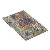 Das Pfingstmittelalterliche Illustrierte Manuskrip Notizblock (Rechte Seite)