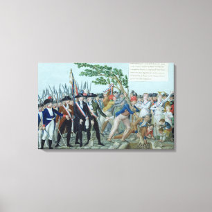Das Pflanzen eines Baums der Freiheit, c.1789 Leinwanddruck