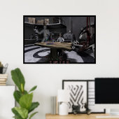 Das Pflaster der Vase Poster (Heimbüro)
