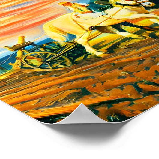 Das Pflügen Poster (Ecke)