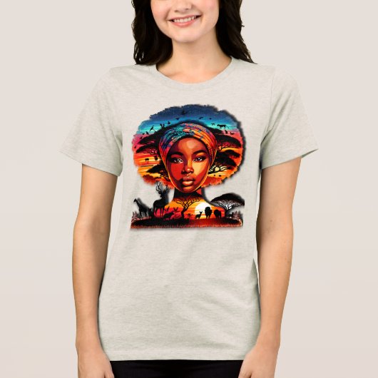 Das phantastische Afrika Tri-Blend Shirt (Vorderseite)