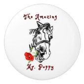 DAS PHANTASTISCHE HERR POPPY Keramik Pull Keramikknauf (Vorderseite)