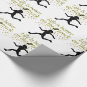 DAS phantastische LEBEN IST BESSER AUF DER TRACK-D Geschenkpapier (Ecke)