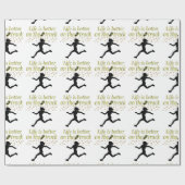 DAS phantastische LEBEN IST BESSER AUF DER TRACK-D Geschenkpapier (Flach)