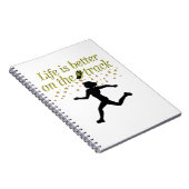 DAS phantastische LEBEN IST BESSER AUF DER TRACK-D Notizblock (Rechte Seite)