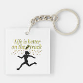 DAS phantastische LEBEN IST BESSER AUF DER TRACK-D Schlüsselanhänger (Rückseite)