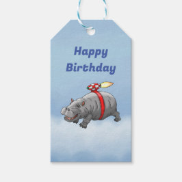 Das Phantastische Raketenhippo Geschenkanhänger