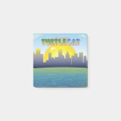 Das Phantastische Turtlecat City-Hintergrundbild u Post-it Klebezettel (Vorderseite)