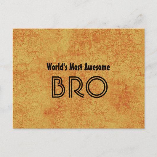 Das Phantastischste BRO-Gold-Grunge-Set der Welt Postkarte (Vorderseite)