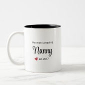 Das Phantastischste Geschenk für das Foto "Nanny E Zweifarbige Tasse (Links)