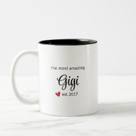 Das Phantastischste Gigi-Est-Date-Foto Zweifarbige Tasse