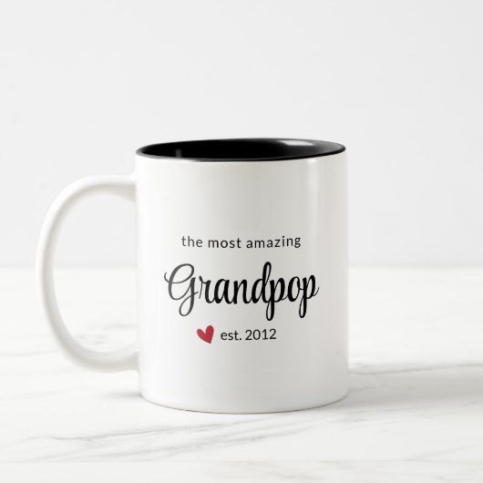 Das Phantastischste Grandpop-Est-Date-Foto Zweifarbige Tasse (Links)