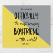 Das Phantastischste Jahr der Freundin Bierflaschenetikett (Einzelnes Label)