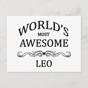 Das Phantastischste Leo der Welt Postkarte