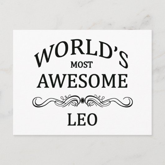 Das Phantastischste Leo der Welt Postkarte (Vorderseite)