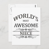Das Phantastischste Nichte der Welt Postkarte (Vorne/Hinten)