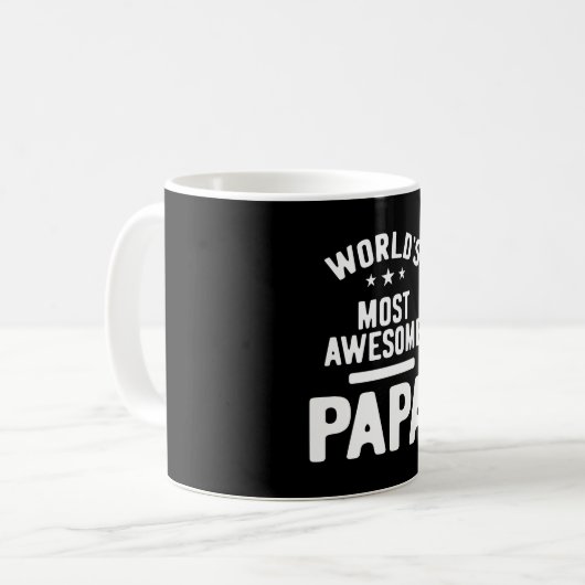 Das Phantastischste Papa-Vater-Geschenk der Welt Kaffeetasse (Vorderseite Links)