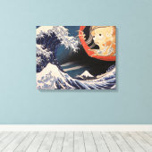 Das Phantom der großen Welle Leinwanddruck (Insitu (Holzboden))