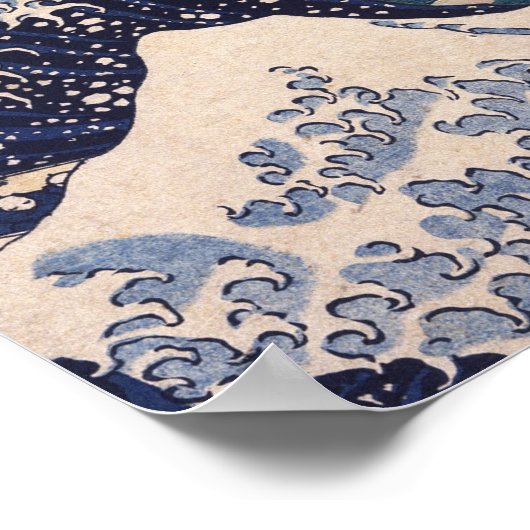 Das Phantom der großen Welle Poster (Ecke)