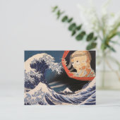 Das Phantom der großen Welle Postkarte (Stehend Vorderseite)