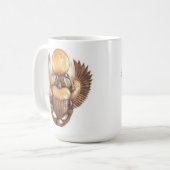 Das pharaonische goldene Tuch Kaffeetasse (Vorderseite Links)