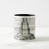 Das Pharos von Alexandria, überziehen 9 von Zweifarbige Tasse (Mittel)