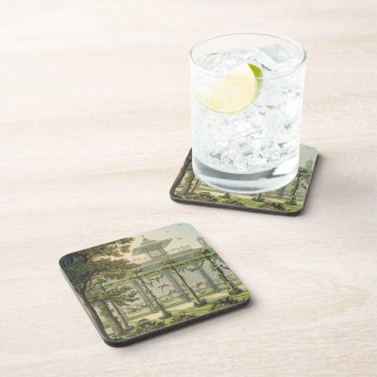 Das Pheasantry, graviert von Joseph Constantine Getränkeuntersetzer (Rechte Seite)