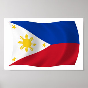 Das Philippinen-Flagge Poster Drucken