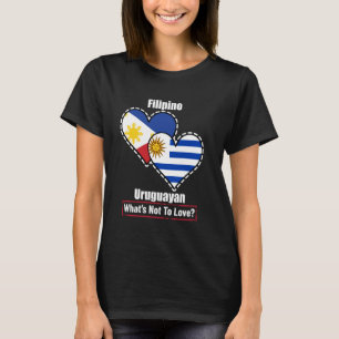 Das philippinische uruguayische Herz zeigt, was ni T-Shirt