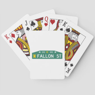 Das Philly-Straßenschild: Für DEINE Adresse gemach Spielkarten