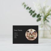 DAS PHILOSOPHIE-Monogramm, schwarz Visitenkarte (Stehend Vorderseite)