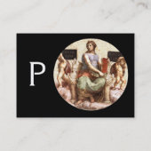 DAS PHILOSOPHIE-Monogramm, schwarz Visitenkarte (Rückseite)