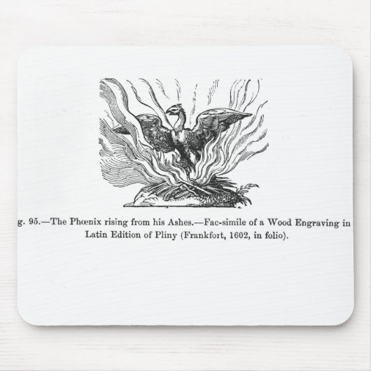 Das Phoenix, das von seiner Asche steigt Mousepad (Vorne)
