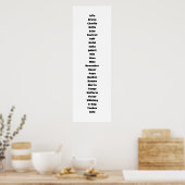 Das Phonetische Alphabet Poster (Küche)